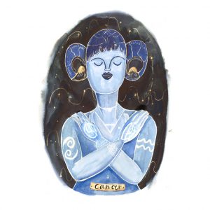 Star Sign Ladies, Cancer by Jane Middleton Art