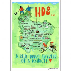 HD8 A3 Giclee Print illustration by Jane Middleton Art