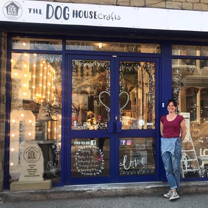 Dog House Crafts events and prop hire, Lockwood, window murals by Jane Middleton Art
