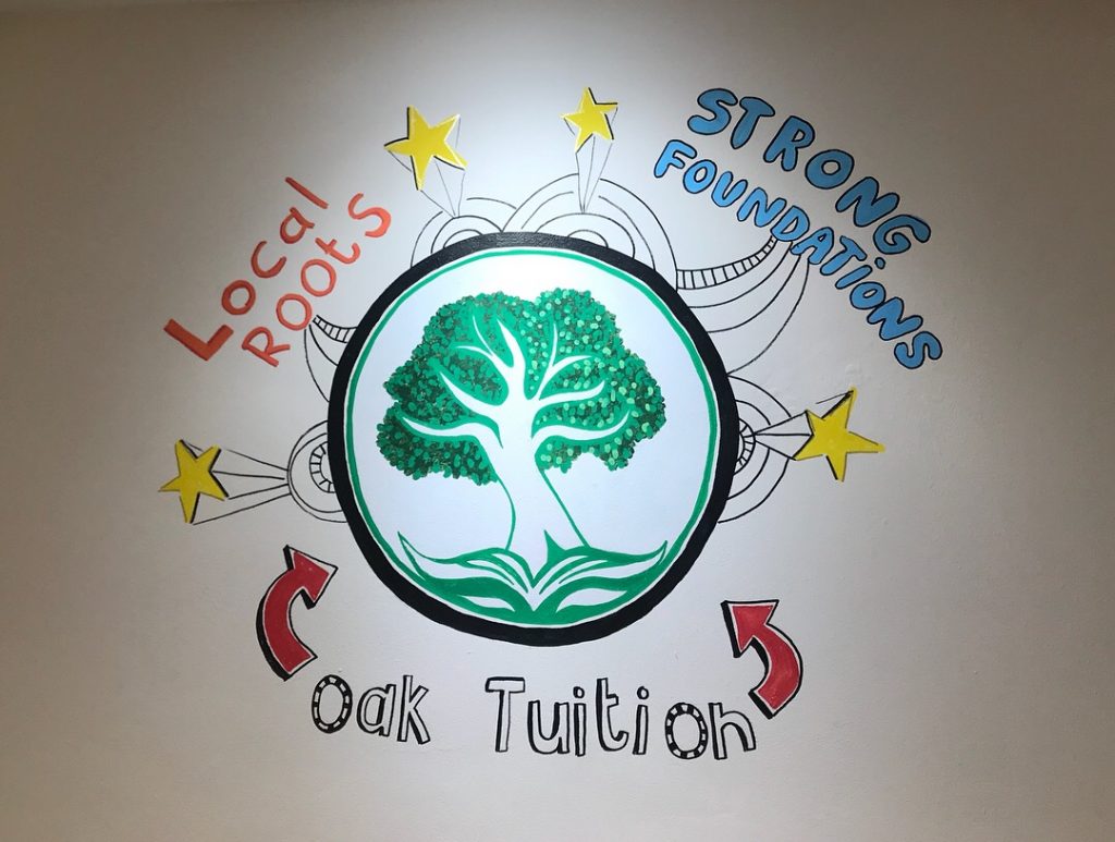 Oak Tuition Centre Almondbury wall murals by Jane Middleton Art