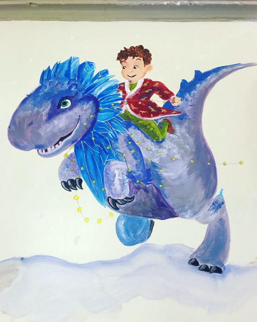 Shepley First School indoor murals by Jane Middleton Art