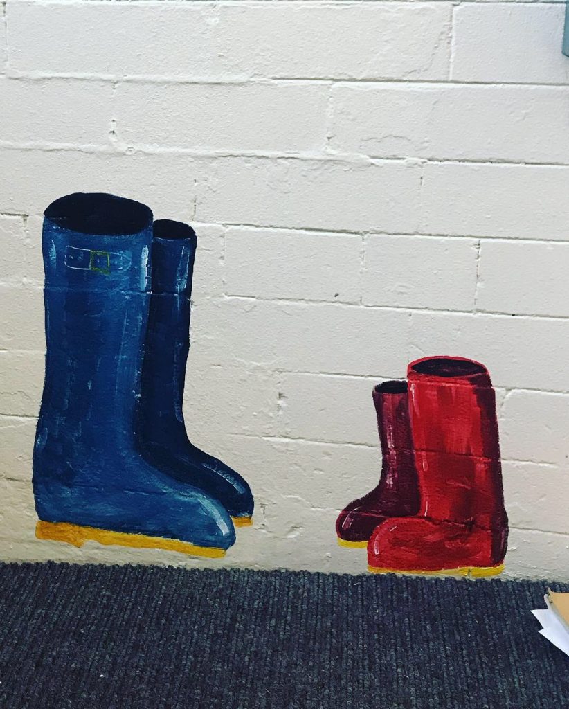 Shepley First School indoor murals by Jane Middleton Art