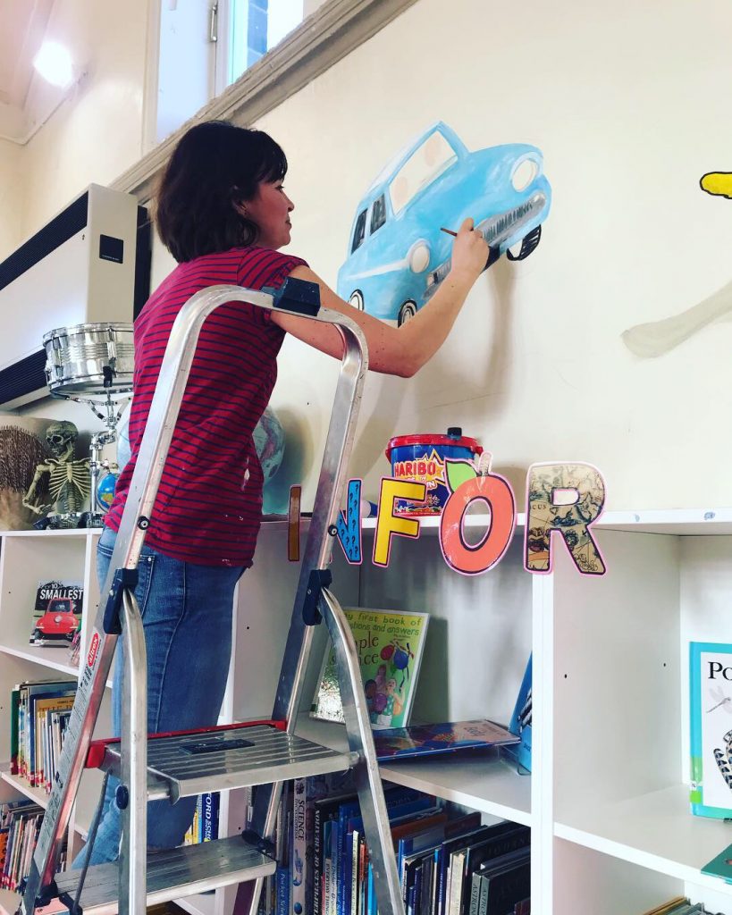 Shepley First School indoor murals by Jane Middleton Art