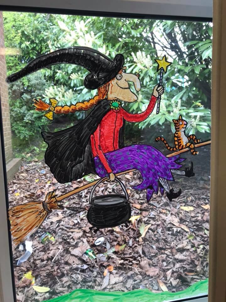 Sunny Lane Primary Barnsley Sunny Lane Primary Barnsley window murals by Jane Middleton Art