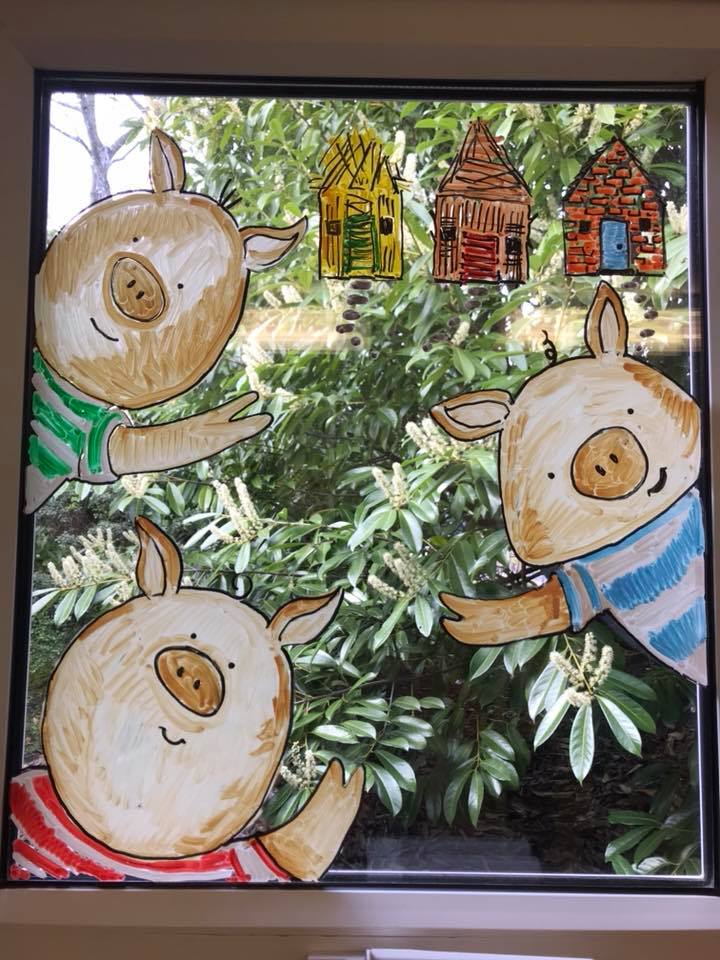 Sunny Lane Primary Barnsley Sunny Lane Primary Barnsley window murals by Jane Middleton Art