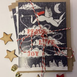 Angels Christmas card bundle of 4