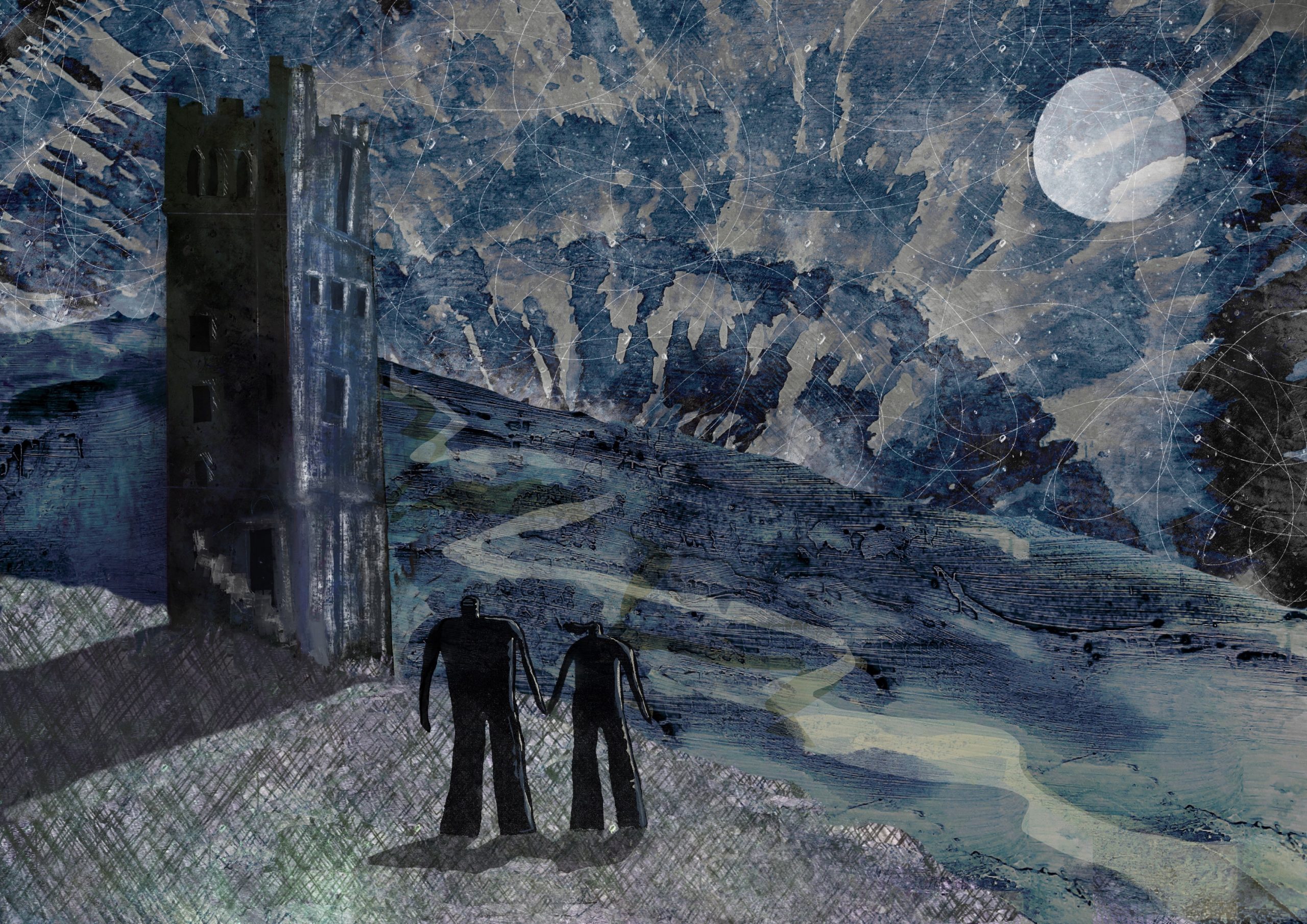 ‘Moonlit views with you’ A3 Giclee Print - Image 2