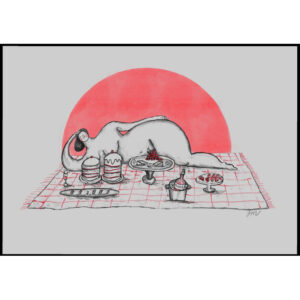 Penelope picnic print available from Jane Middleton Art shop