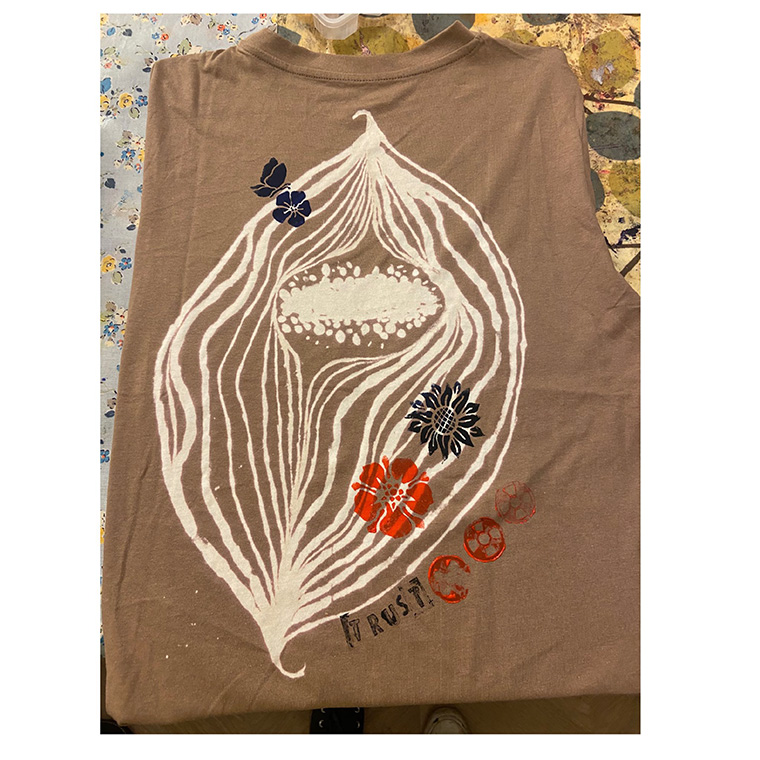 Art club for adults t-shirt example