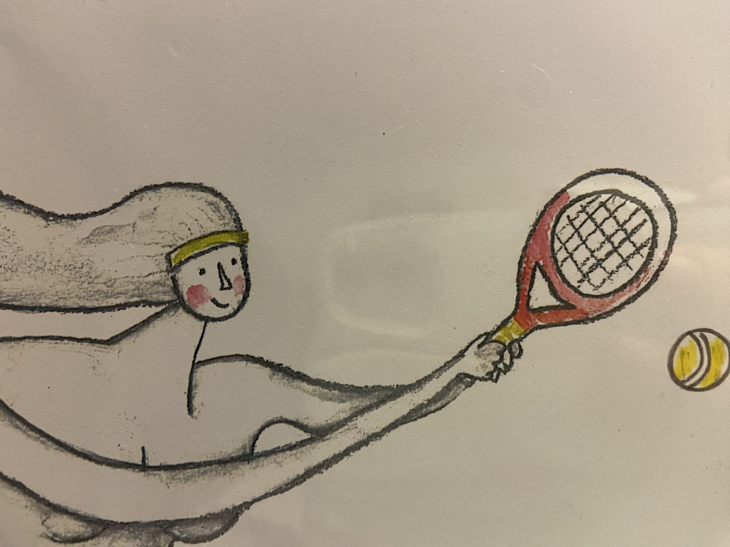 Anyone for tennis? A3 print - Image 2