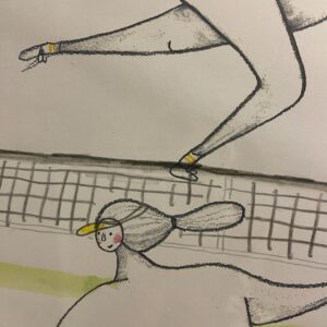 Anyone for tennis? A3 print