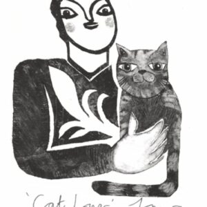 Cat lover A4 print