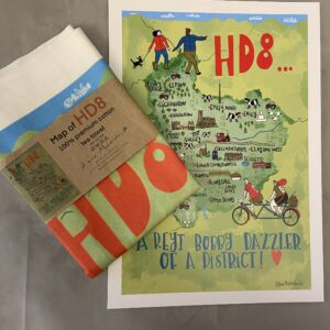 HD8 district bundle (tea towel and A4 print)