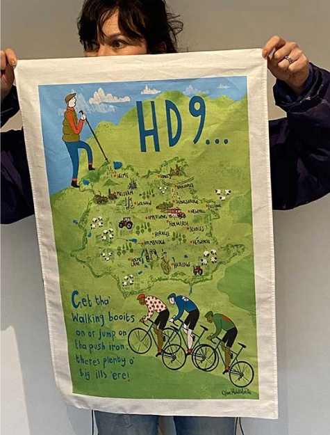 HD9 district bundle (A4 print and tea towel) - Image 3