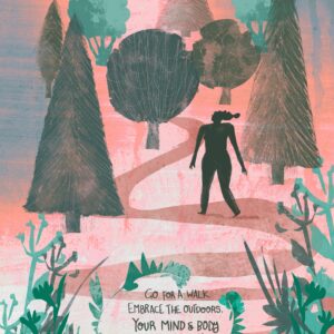 ‘Go for a walk’ A4 print