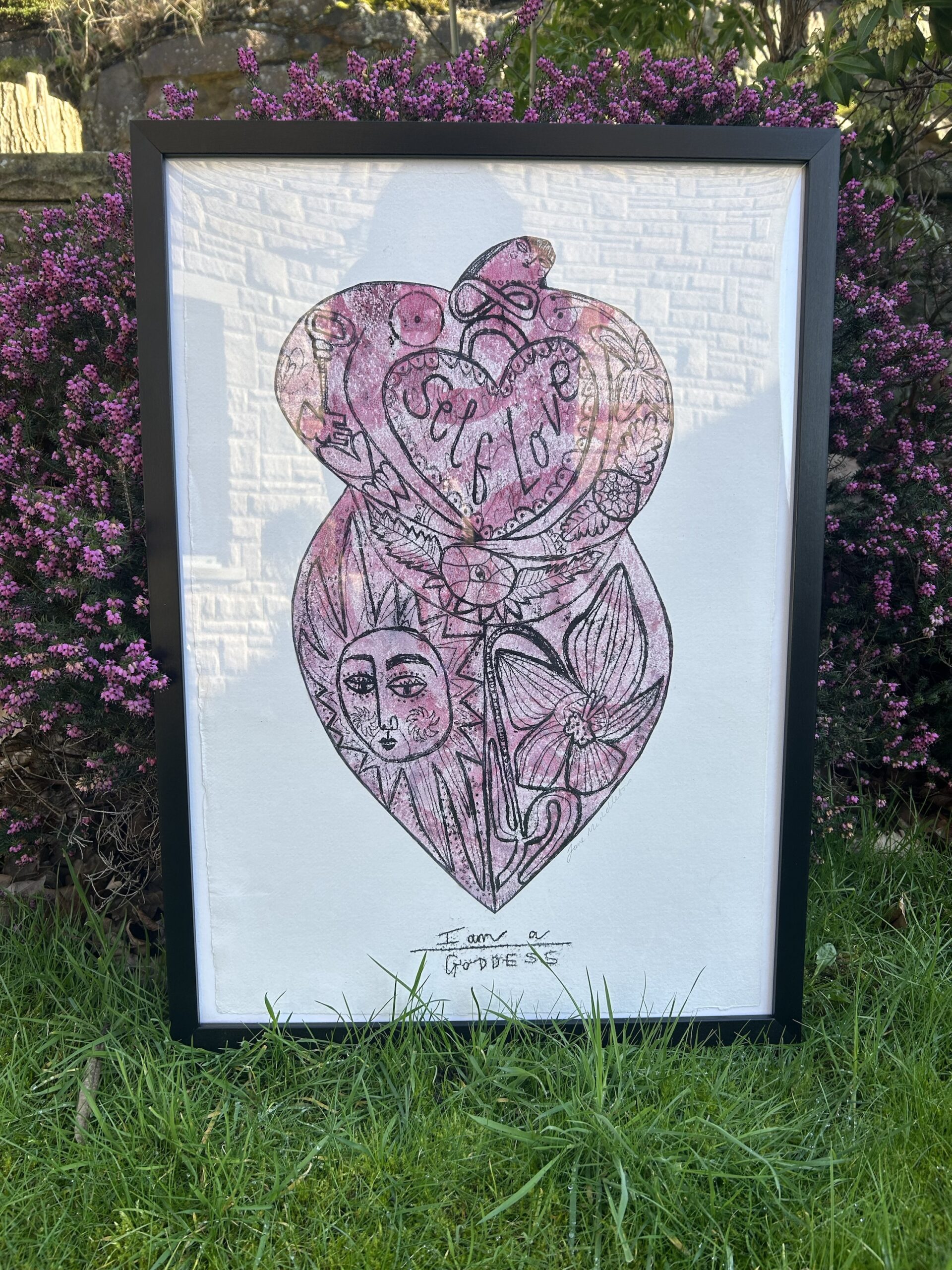 Original monotype goddess of self love